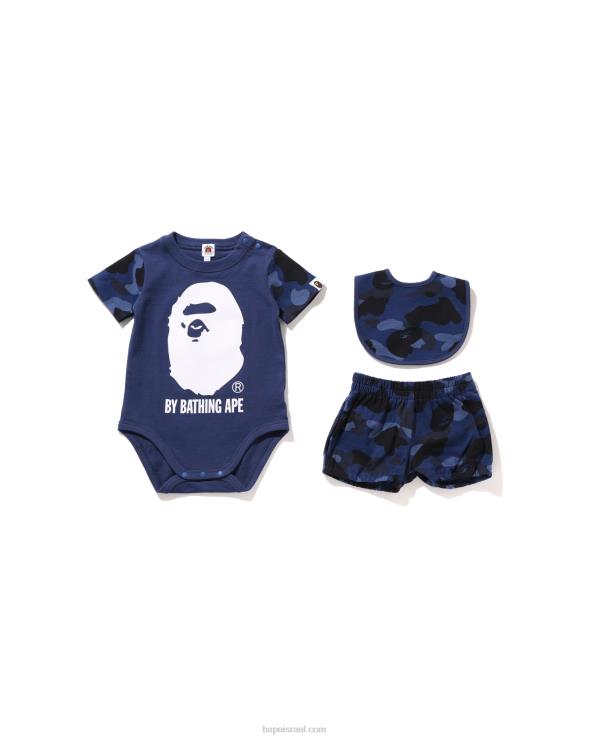 כחול כהה A Bathing Ape 644LV1639 ילדים ערכת מתנה בצבע קאמו על ידי רחצה