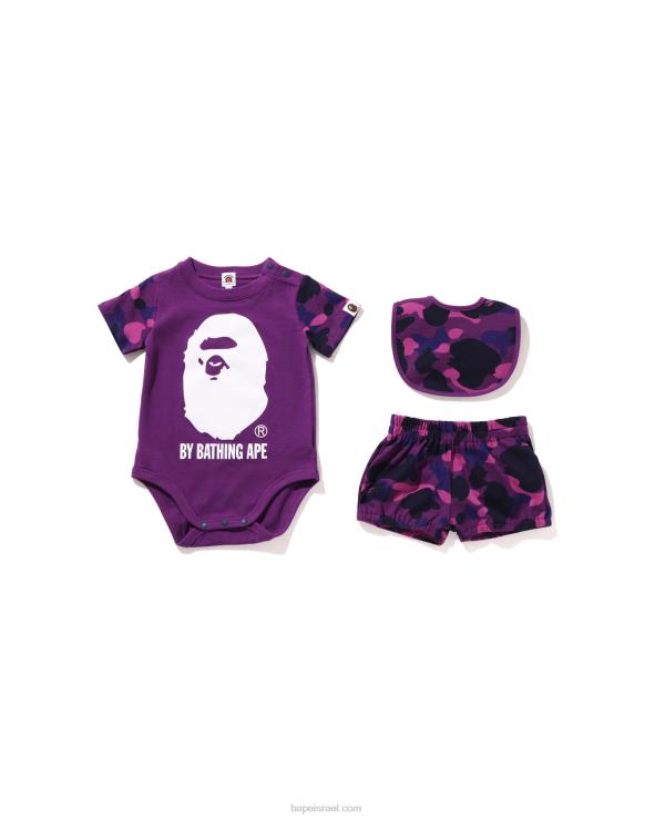 סָגוֹל A Bathing Ape 644LV1640 ילדים ערכת מתנה בצבע קאמו על ידי רחצה
