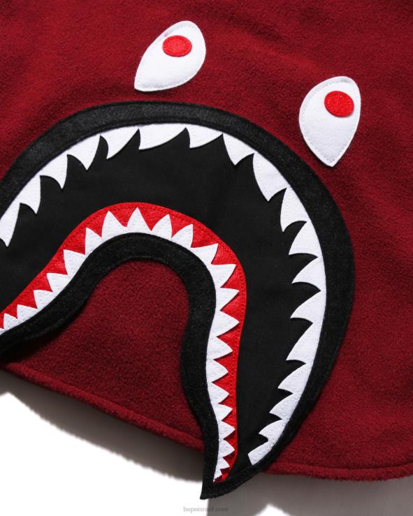 אדום בהיר A Bathing Ape 644LV1641 ילדים מעיל תיקון כריש