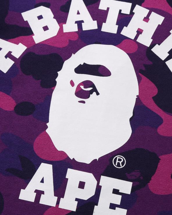 סָגוֹל A Bathing Ape 644LV1646 ילדים צווארון צווארון קולג' בצבע camo