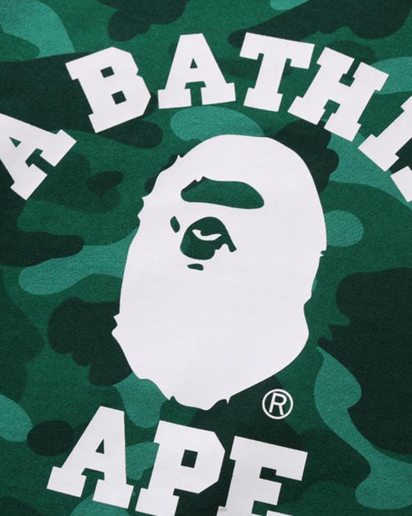 בַּרֶקֶת A Bathing Ape 644LV1648 ילדים color camo college crewneck jr