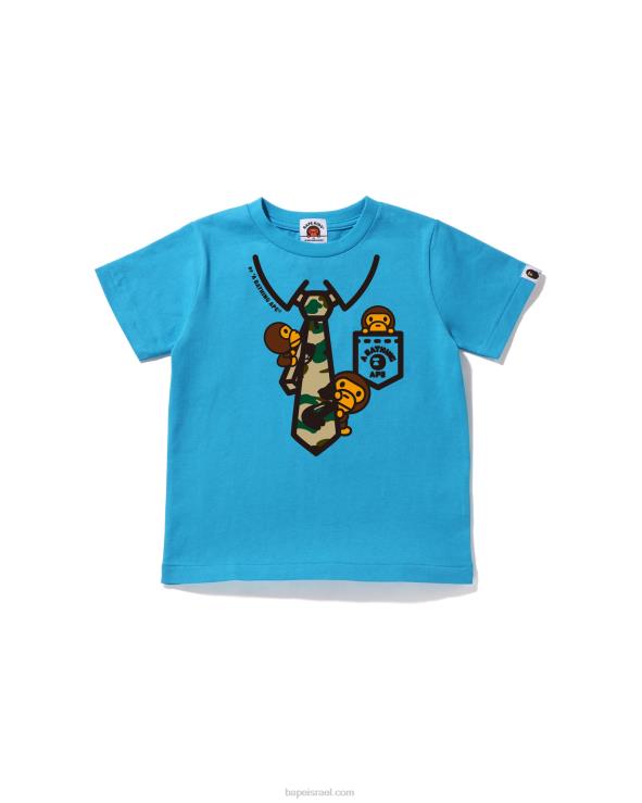 כְּחוֹל A Bathing Ape 644LV1655 ילדים 1st camo baby milo teck print tie