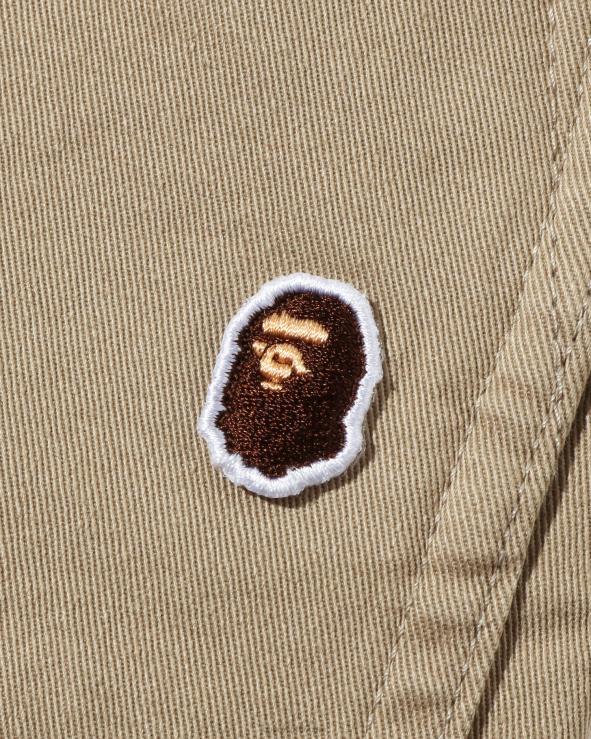 בז' A Bathing Ape 644LV1671 ילדים מכנסיים עם חפתים של abc camo
