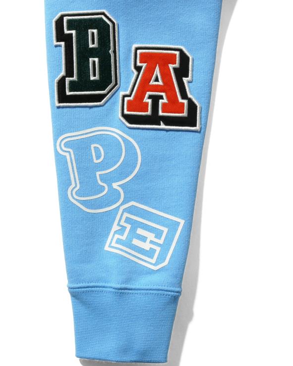 כְּחוֹל A Bathing Ape 644LV1674 ילדים קפוצ'ון סוודר עם מספר גופנים