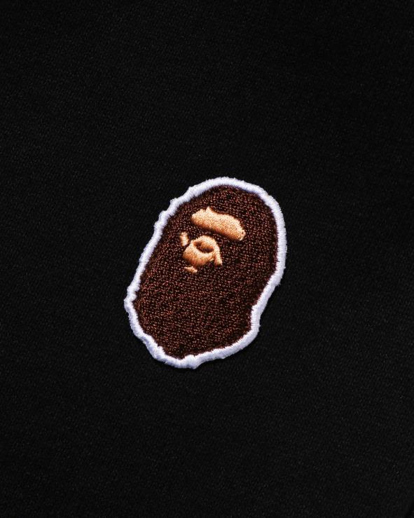 שָׁחוֹר A Bathing Ape 644LV1676 ילדים מכנסי טרנינג ג'וניור עם מספר גופנים