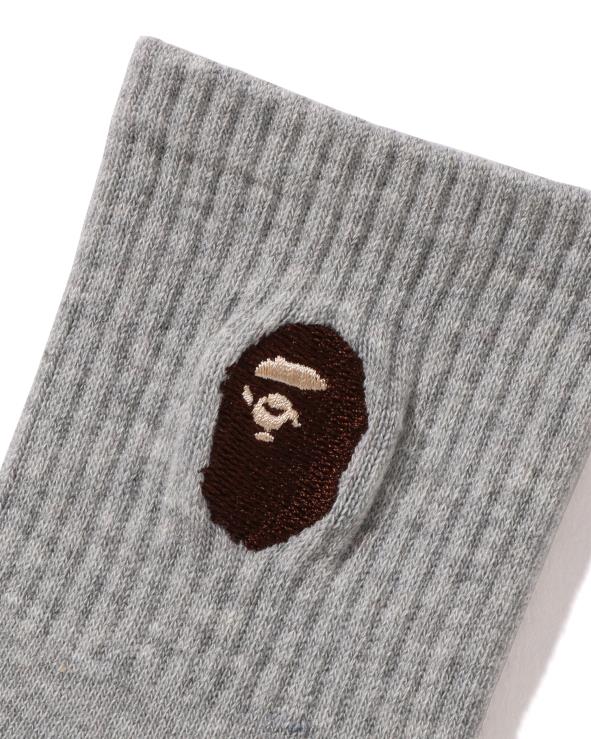 אפור A Bathing Ape 644LV1679 ילדים גרבי צלעות ראש