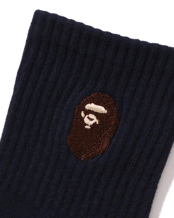 כחול כהה A Bathing Ape 644LV1680 ילדים גרבי צלעות ראש