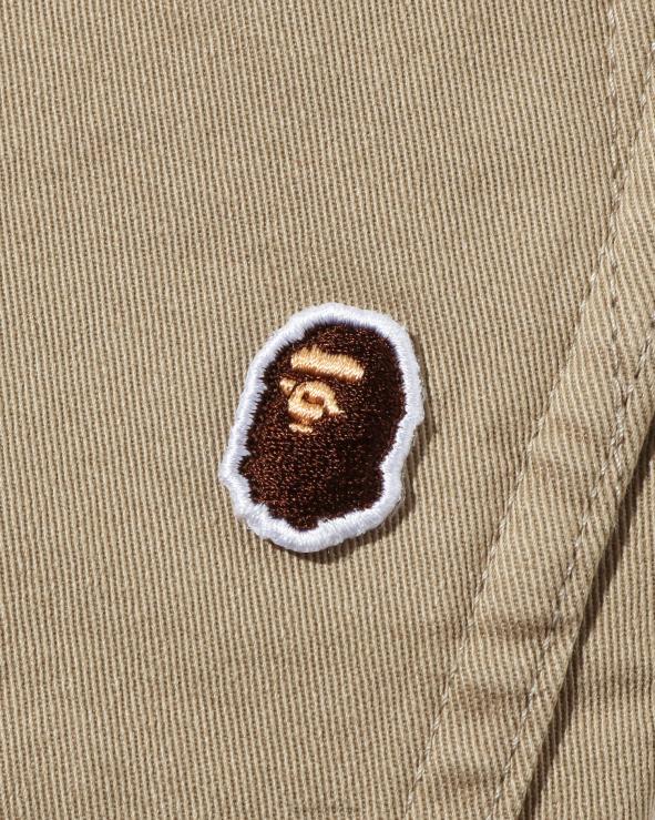 בז' A Bathing Ape 644LV1682 ילדים מכנסיים עם חפתים של abc camo jr