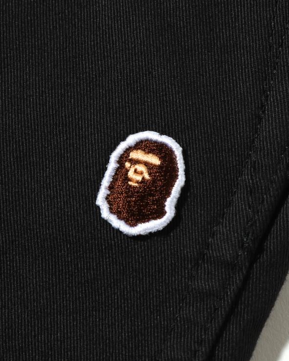 שָׁחוֹר A Bathing Ape 644LV1683 ילדים מכנסיים עם חפתים של abc camo jr
