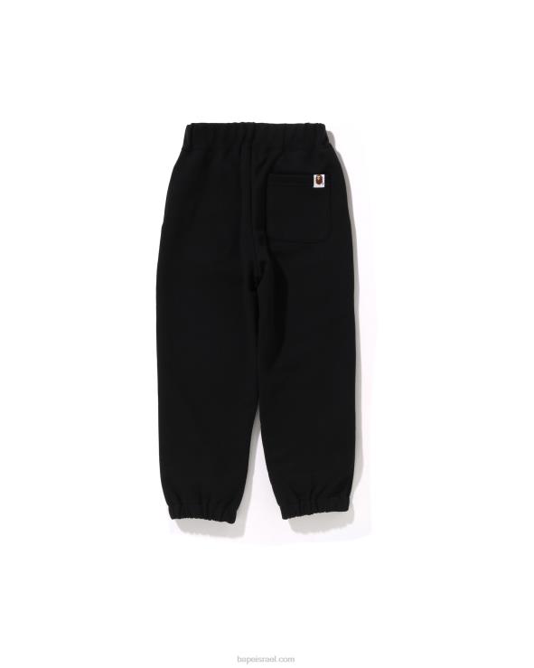 שָׁחוֹר A Bathing Ape 644LV1684 ילדים מכנסי טרנינג מרובי גופנים