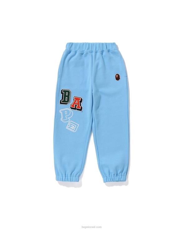 כְּחוֹל A Bathing Ape 644LV1685 ילדים מכנסי טרנינג מרובי גופנים