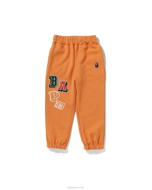 תפוז A Bathing Ape 644LV1686 ילדים מכנסי טרנינג מרובי גופנים