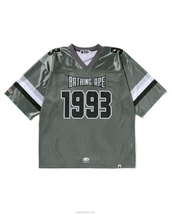 אפור A Bathing Ape 644LV169 גברים חולצת כדורגל