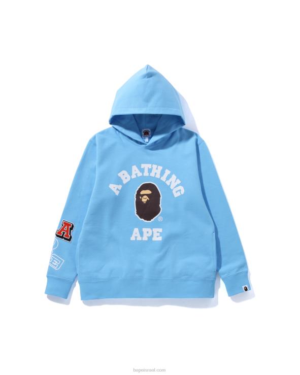 כְּחוֹל A Bathing Ape 644LV1694 ילדים ריבוי גופנים סוודר קפוצ'ון jr