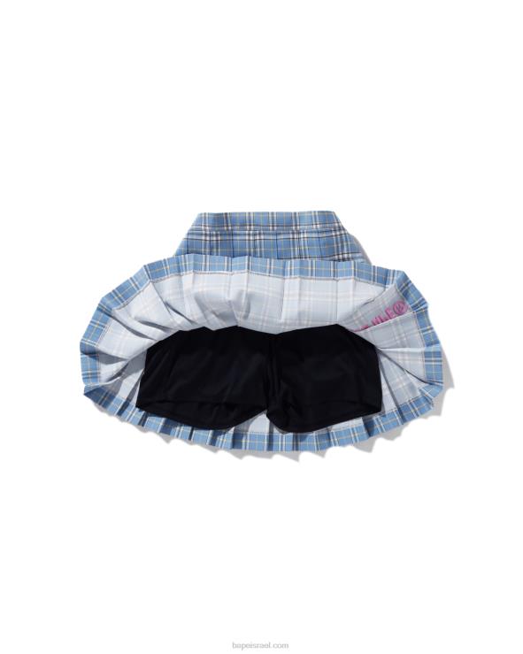 כְּחוֹל A Bathing Ape 644LV1696 ילדים חצאית קפלים בדוקה jr
