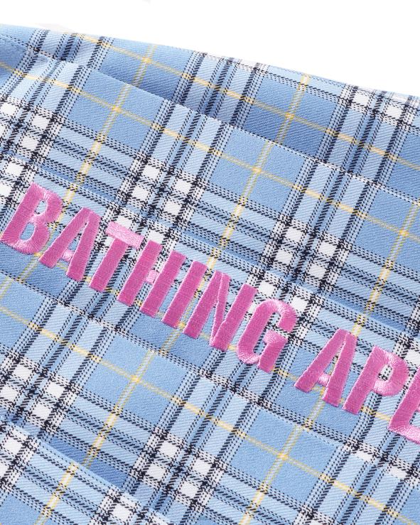 כְּחוֹל A Bathing Ape 644LV1696 ילדים חצאית קפלים בדוקה jr