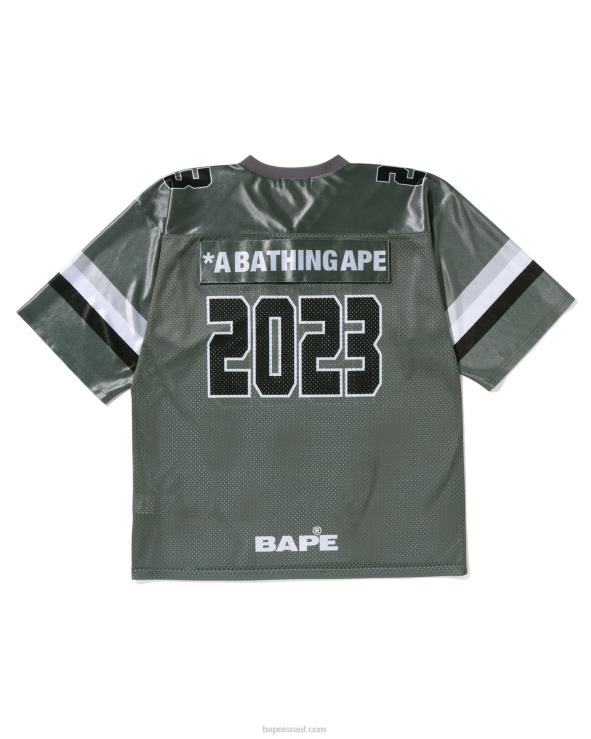 אפור A Bathing Ape 644LV169 גברים חולצת כדורגל