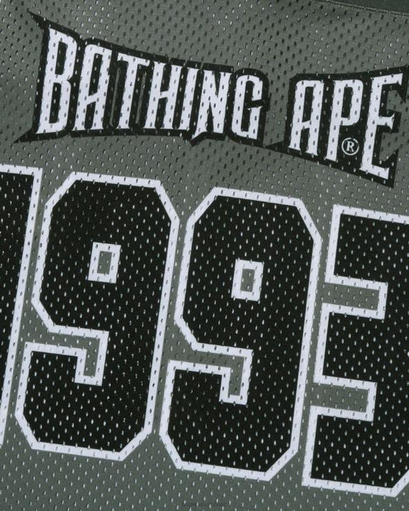 אפור A Bathing Ape 644LV169 גברים חולצת כדורגל