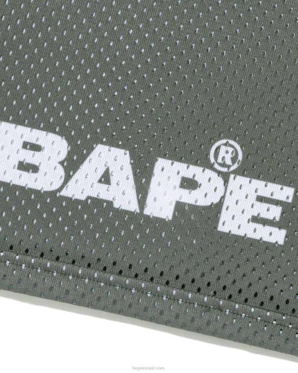 אפור A Bathing Ape 644LV169 גברים חולצת כדורגל