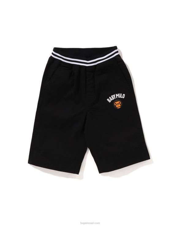 שָׁחוֹר A Bathing Ape 644LV1700 ילדים מכנסיים קצרים עם חפתים של baby milo 1st camo