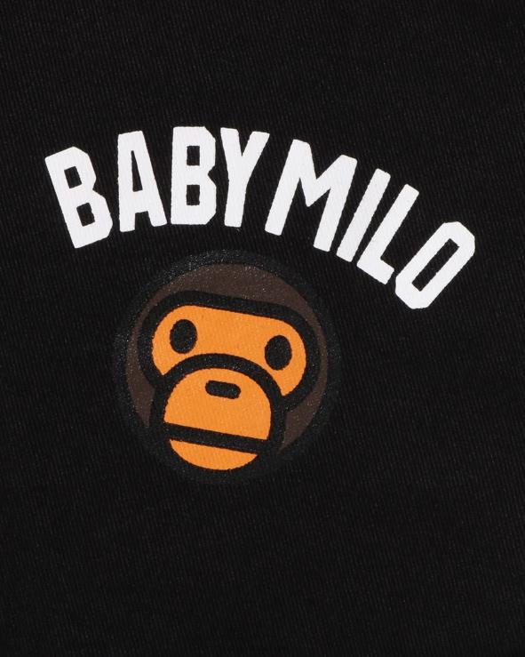 שָׁחוֹר A Bathing Ape 644LV1700 ילדים מכנסיים קצרים עם חפתים של baby milo 1st camo