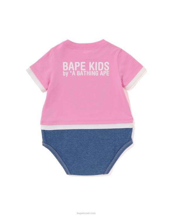 וָרוֹד A Bathing Ape 644LV1702 ילדים בגד גוף בשכבות בייבי מילו