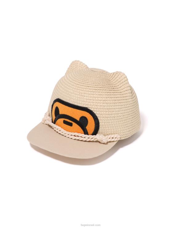 בז' A Bathing Ape 644LV1705 ילדים כובע להב בייבי מילו