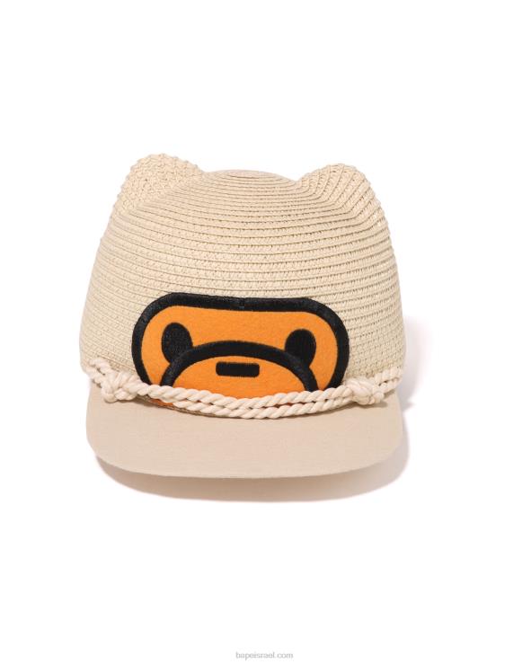 בז' A Bathing Ape 644LV1705 ילדים כובע להב בייבי מילו