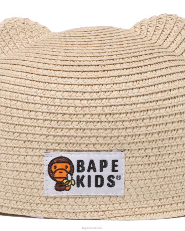 בז' A Bathing Ape 644LV1705 ילדים כובע להב בייבי מילו