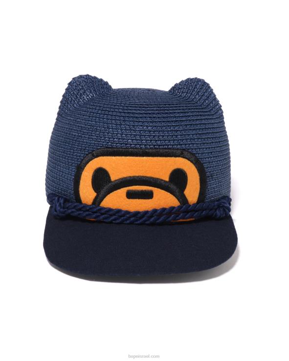 כחול כהה A Bathing Ape 644LV1706 ילדים כובע להב בייבי מילו