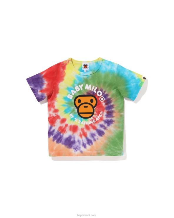 תפוז A Bathing Ape 644LV1707 ילדים חולצה צבועה ב-baby milo tie