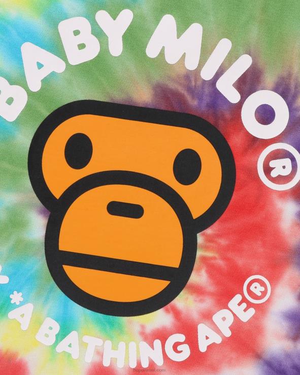 תפוז A Bathing Ape 644LV1707 ילדים חולצה צבועה ב-baby milo tie