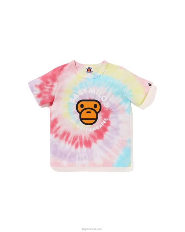 צהוב A Bathing Ape 644LV1708 ילדים חולצה צבועה ב-baby milo tie