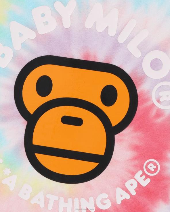 צהוב A Bathing Ape 644LV1708 ילדים חולצה צבועה ב-baby milo tie