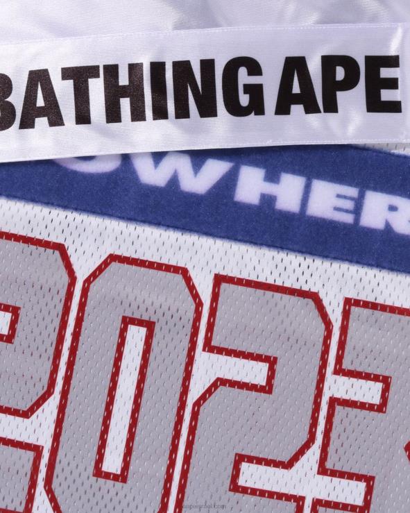 לבן A Bathing Ape 644LV170 גברים חולצת כדורגל
