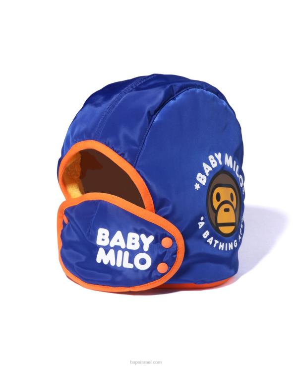 כְּחוֹל A Bathing Ape 644LV1714 ילדים כובע מירוץ בייבי מילו