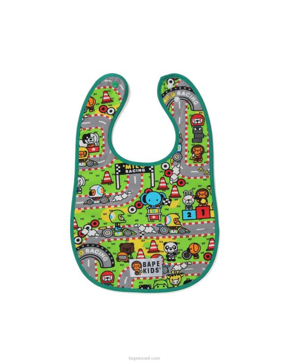 ירוק בהיר A Bathing Ape 644LV1716 ילדים ביב מירוץ בייבי מילו