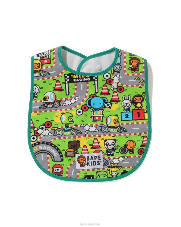 ירוק בהיר A Bathing Ape 644LV1716 ילדים ביב מירוץ בייבי מילו