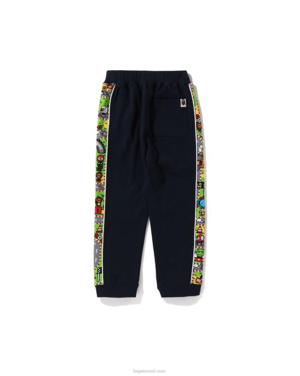כחול כהה A Bathing Ape 644LV1719 ילדים מכנסי טרנינג בייבי מילו