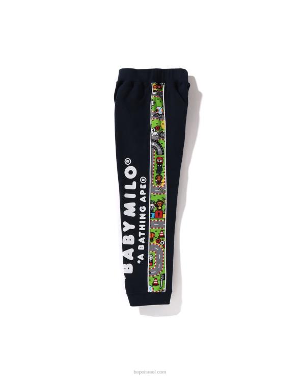 כחול כהה A Bathing Ape 644LV1719 ילדים מכנסי טרנינג בייבי מילו