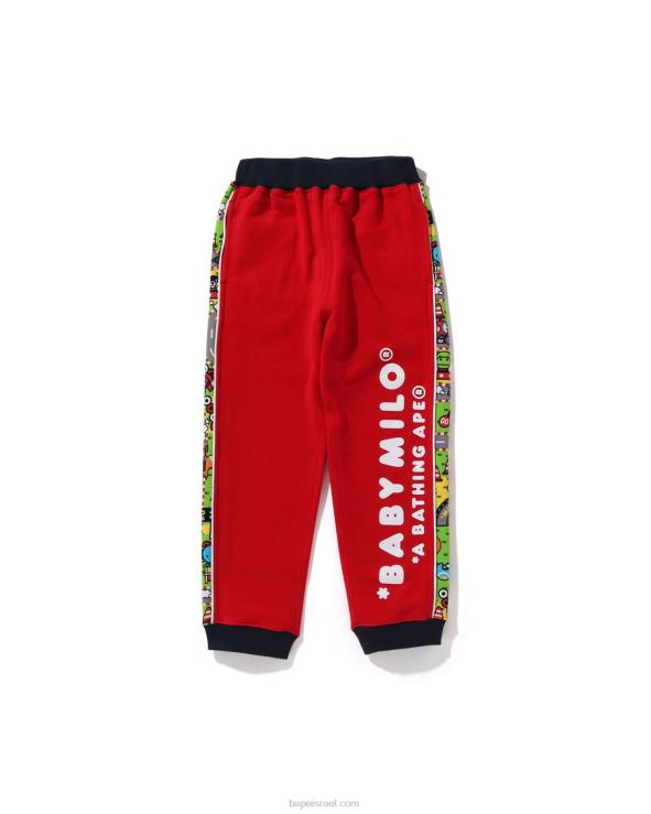 אדום בהיר A Bathing Ape 644LV1720 ילדים מכנסי טרנינג בייבי מילו