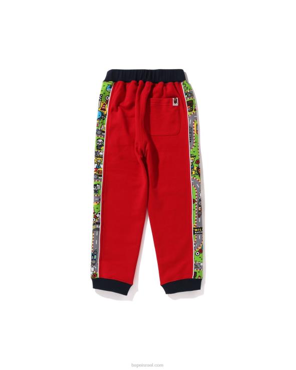 אדום בהיר A Bathing Ape 644LV1720 ילדים מכנסי טרנינג בייבי מילו
