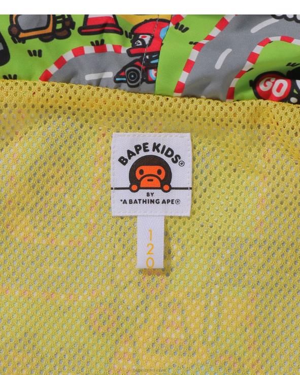 קייס A Bathing Ape 644LV1723 ילדים מעיל קפוצ'ון מירוץ בייבי מילו