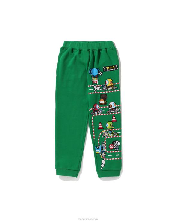 ירוק טווס A Bathing Ape 644LV1732 ילדים מכנסי טרנינג של בייבי מילו מרוץ חברים