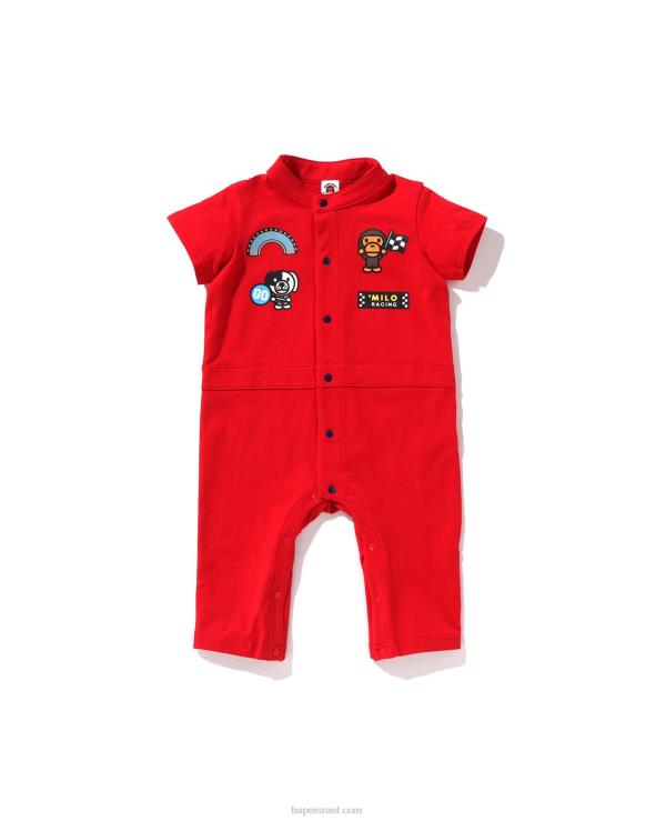 אדום בהיר A Bathing Ape 644LV1734 ילדים רומר מירוץ בייבי מילו