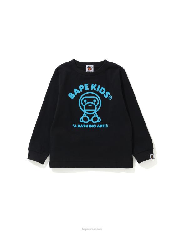 שָׁחוֹר A Bathing Ape 644LV1735 ילדים טי שטיח בייבי מילו