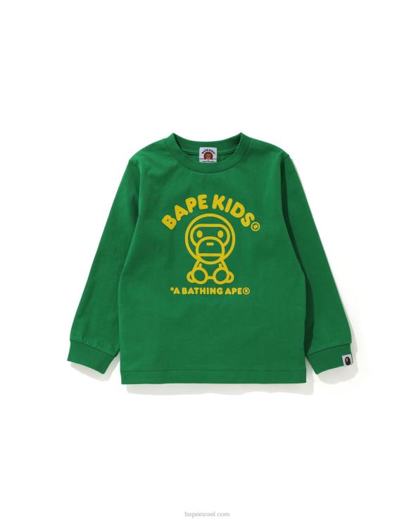 ירוק טווס A Bathing Ape 644LV1737 ילדים טי שטיח בייבי מילו