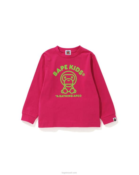 ורד קרמין A Bathing Ape 644LV1738 ילדים טי שטיח בייבי מילו
