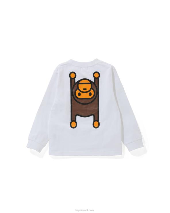 לבן A Bathing Ape 644LV1739 ילדים טי שטיח בייבי מילו