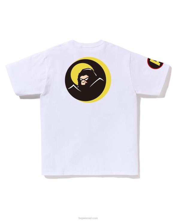לבן A Bathing Ape 644LV174 גברים טי צל